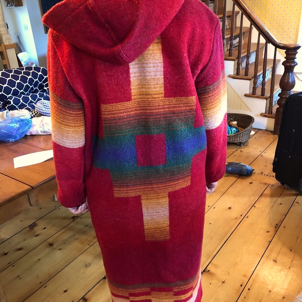 Vintage Woolrich/ Pendleton Southwestern Native Blanket Coat